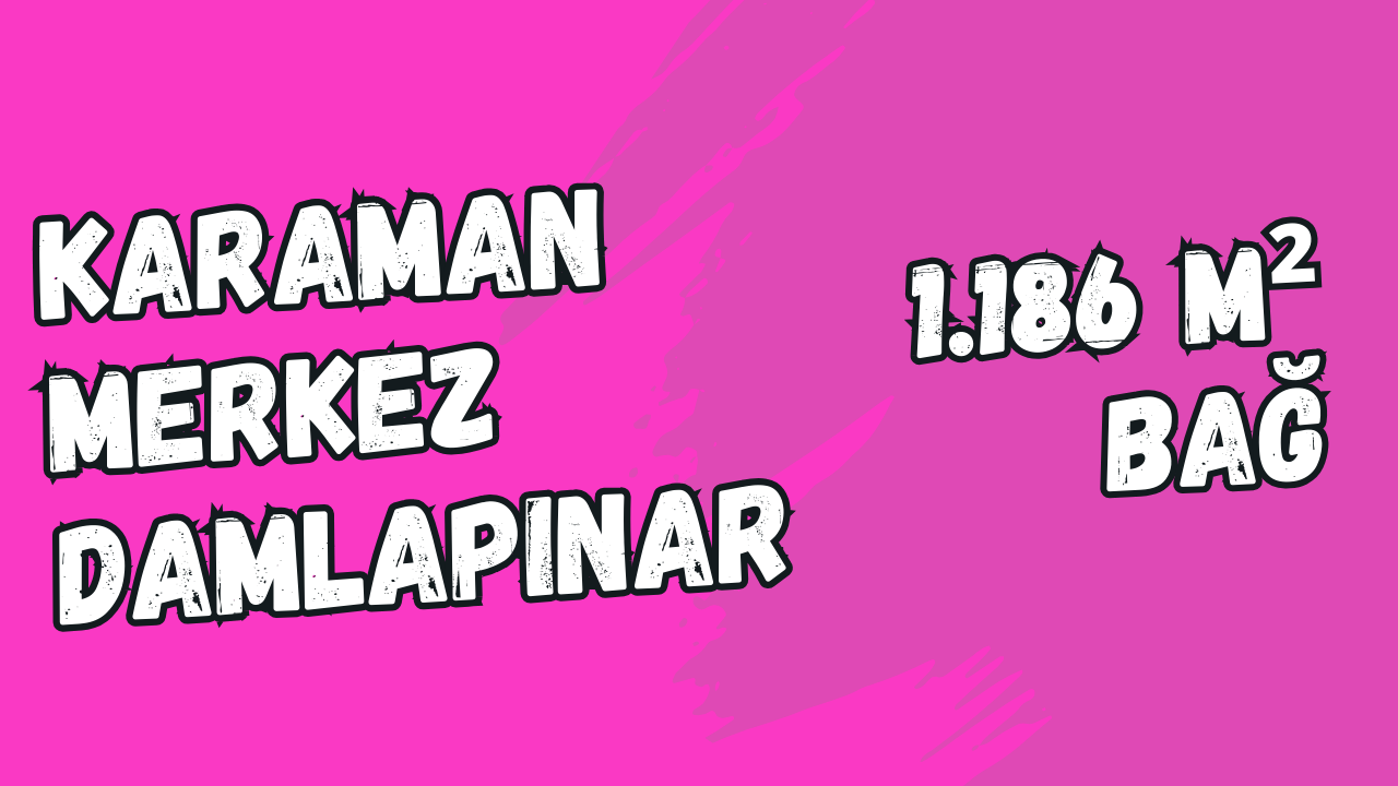 KARAMAN MERKEZ DAMLAPINAR KÖYÜNDE 1.186 M² BAĞIMIZ SATILIKTIR. - KARAMAN MERKEZ fotoğraf 8